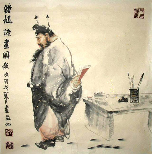 Zhong Kui,40cm x 40cm(16〃 x 16〃),3784008-z