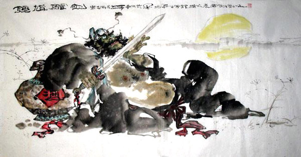 Zhong Kui,69cm x 138cm(27〃 x 54〃),3786006-z