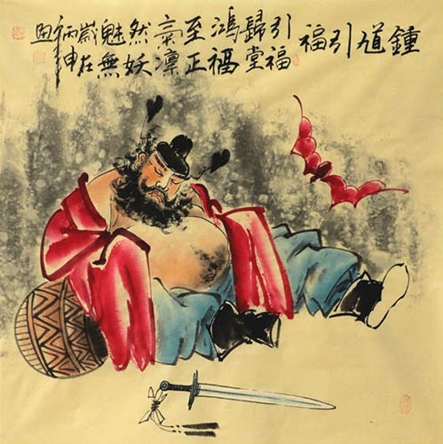 Zhong Kui,68cm x 68cm(27〃 x 27〃),3787001-z