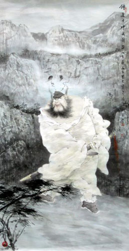 Zhong Kui,67cm x 134cm(26〃 x 53〃),3970013-z