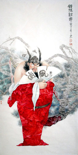 Zhong Kui,66cm x 136cm(26〃 x 53〃),3970017-z