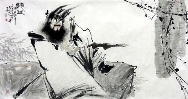 Zhong Kui,69cm x 138cm(27〃 x 54〃),3970024-z