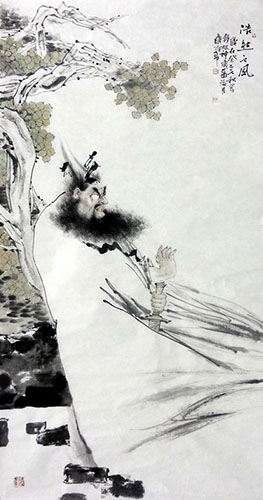 Zhong Kui,69cm x 138cm(27〃 x 54〃),3970028-z