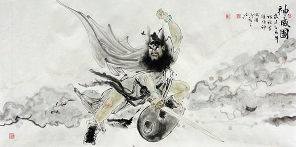 Zhong Kui,69cm x 138cm(27〃 x 54〃),3970032-z